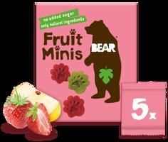 BEAR Fruit Minis jahoda a jablko 5x20 g