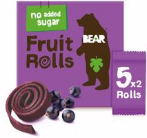 BEAR Fruit Rolls černý rybíz ovocné rolované plátky 5x20 g