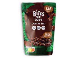 BITES WE LOVE Křupavý hrách, hořká čokoláda 100 g expirace