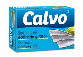 Calvo Sardinky ve slunečnicovém oleji 120 g