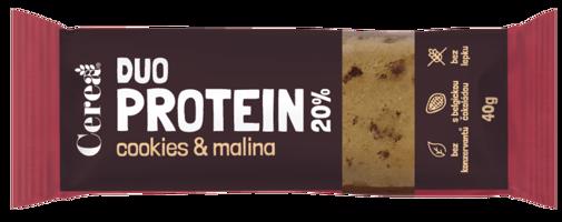 Cerea DUO PROTEIN Cookies & Malina 40 g expirace