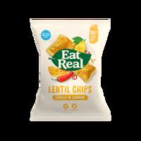 Eat Real Lentil Chips 40g chilli lemon expirace