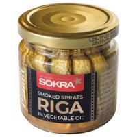 Sokra Uzené šproty v rostlinném oleji 185 g